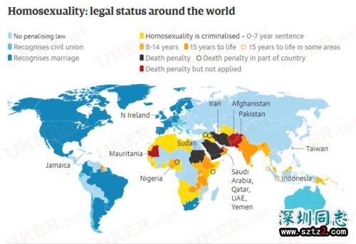 英国已同性恋合法50年 仍有72个国家视其为犯罪